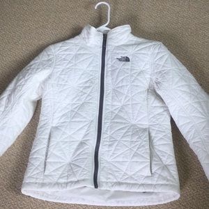 White The north face jacket in small.